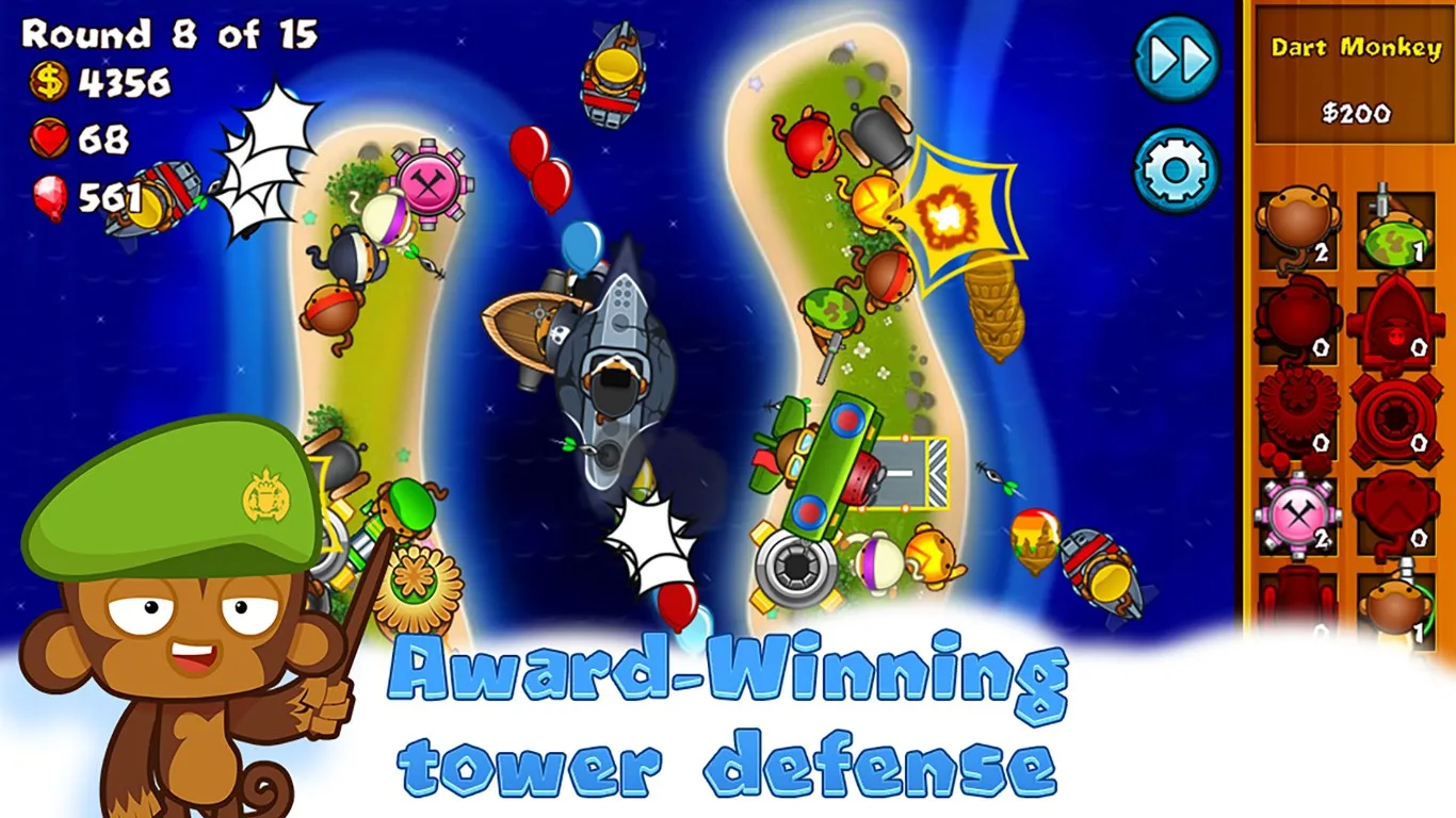 Bloons Monkey City screenshot 1