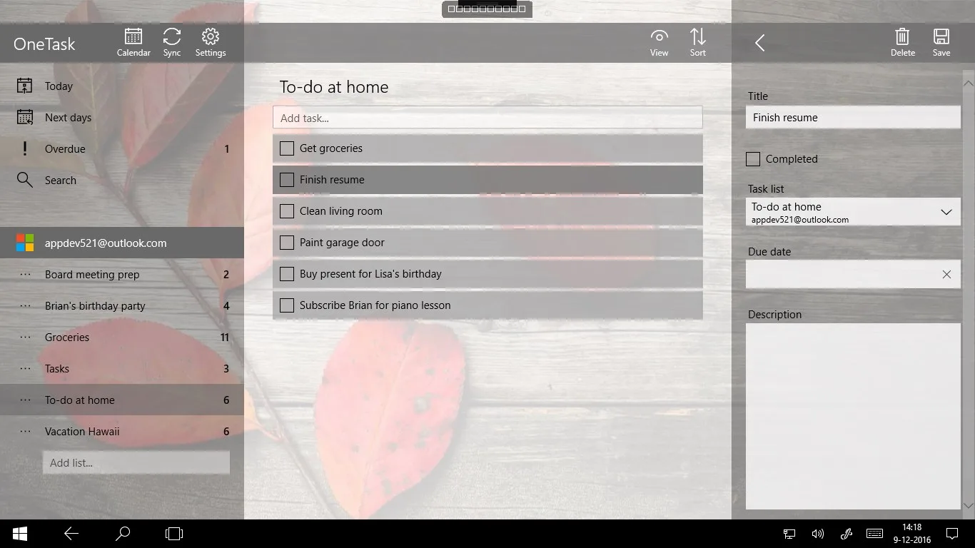 One Task screenshot 1