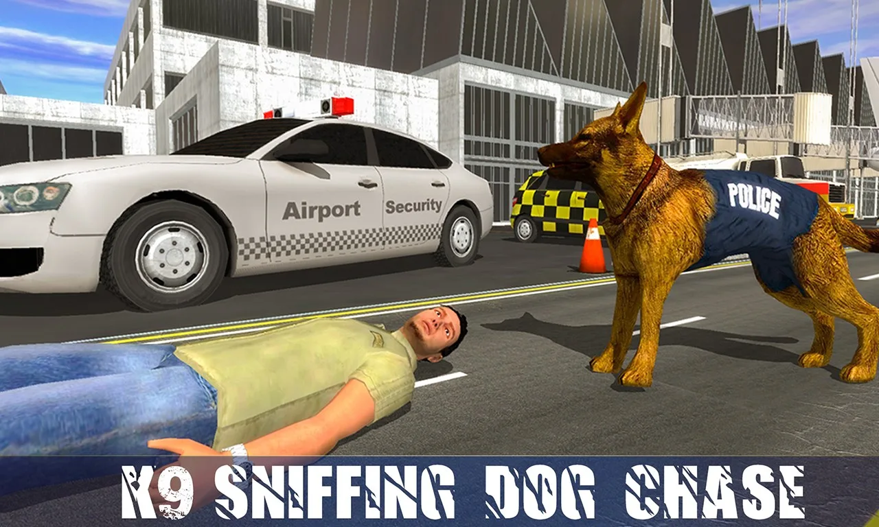 Police Dog Airport Criminal Chase - Arrest Robbers screenshot 2