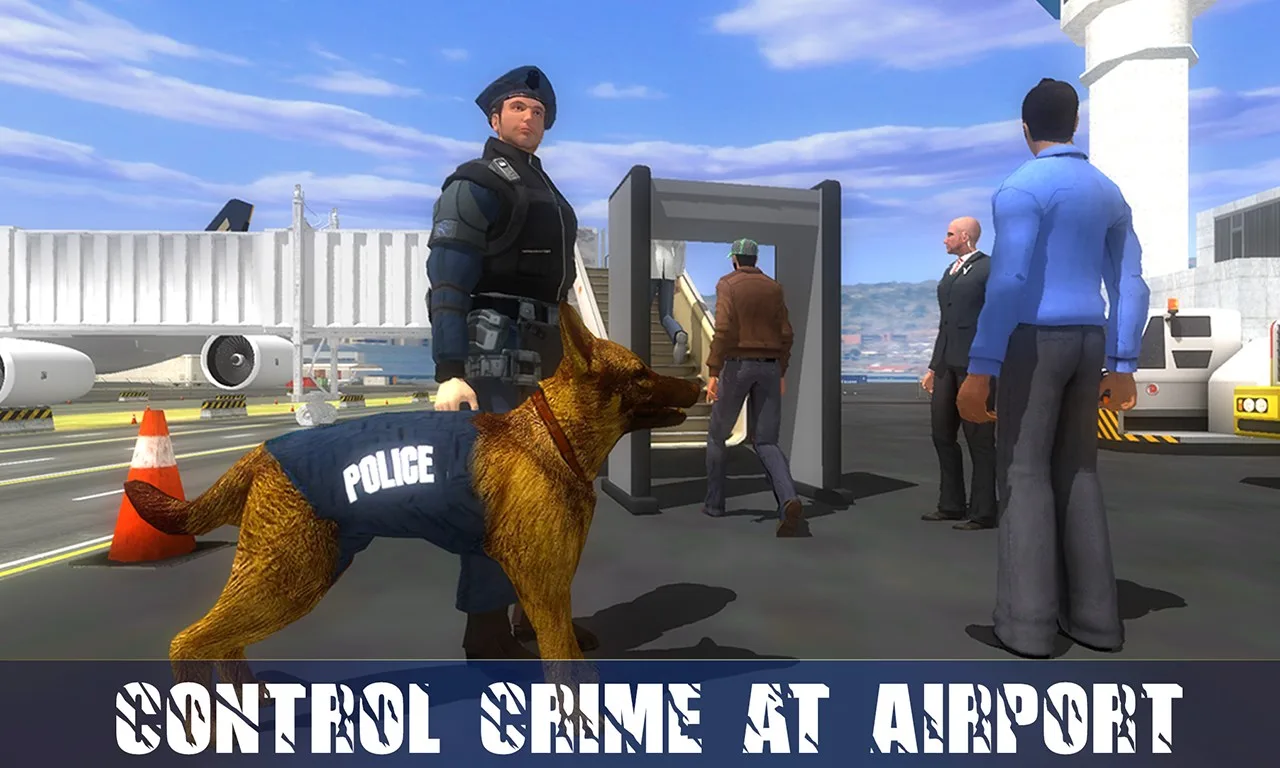 Police Dog Airport Criminal Chase - Arrest Robbers screenshot 3