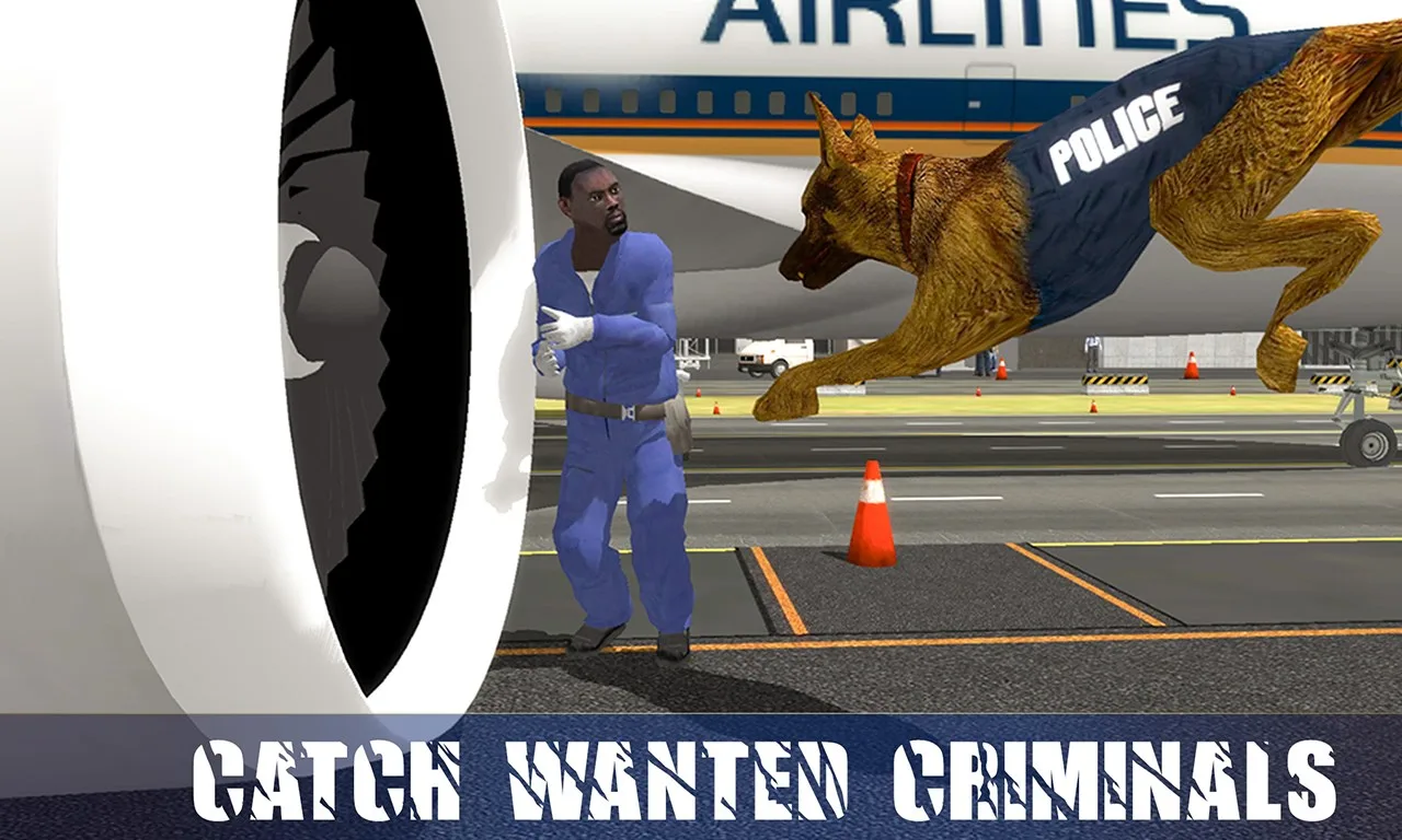 Police Dog Airport Criminal Chase - Arrest Robbers screenshot 5
