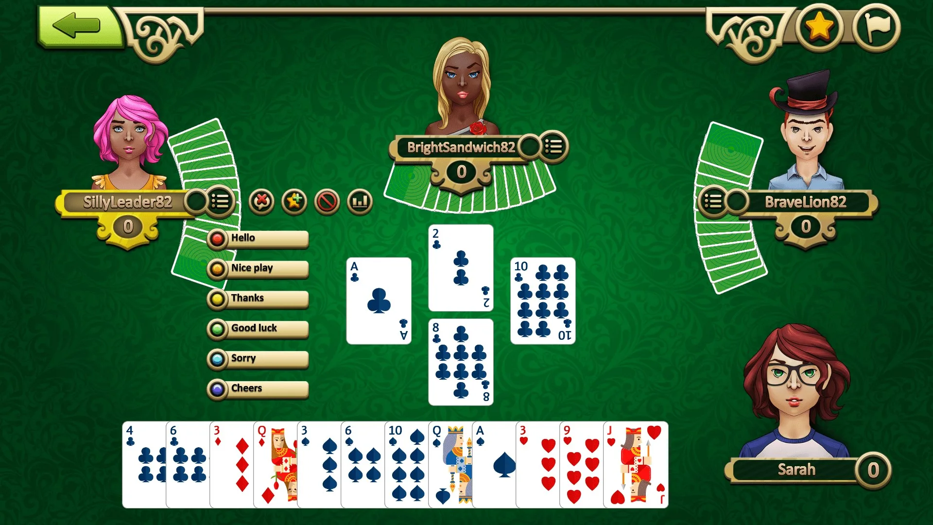 Hearts Online screenshot 1