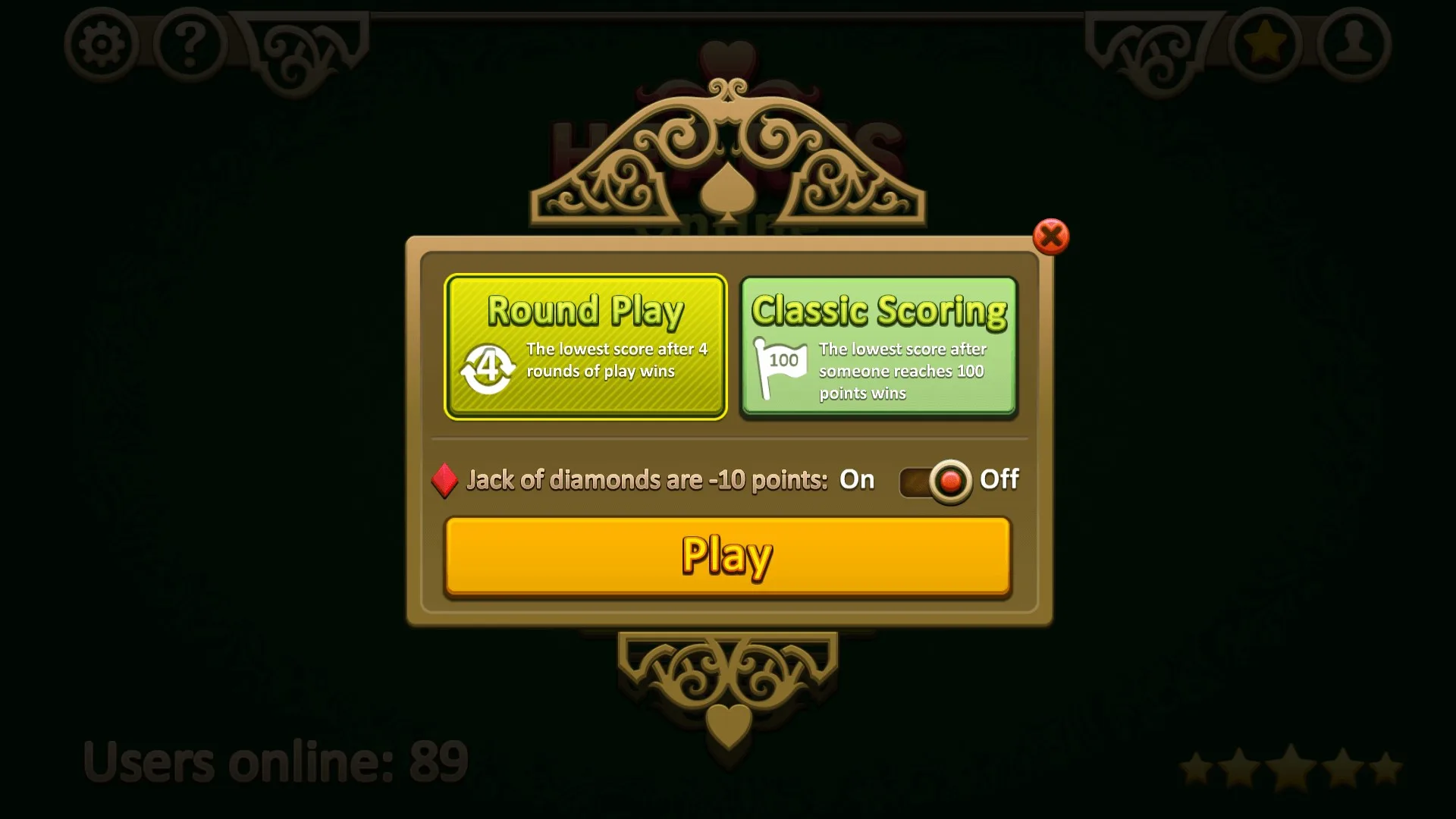 Hearts Online screenshot 2