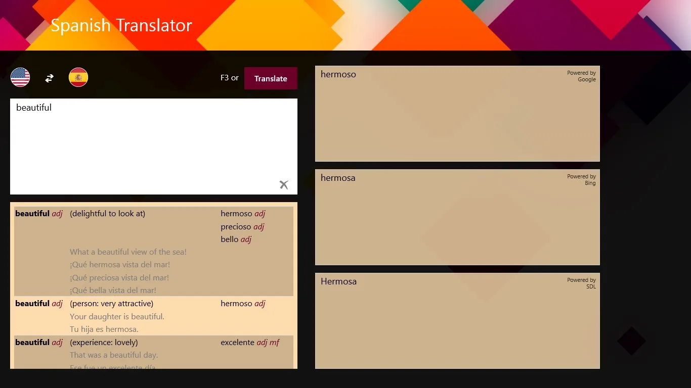 Spanish Translator screenshot 2
