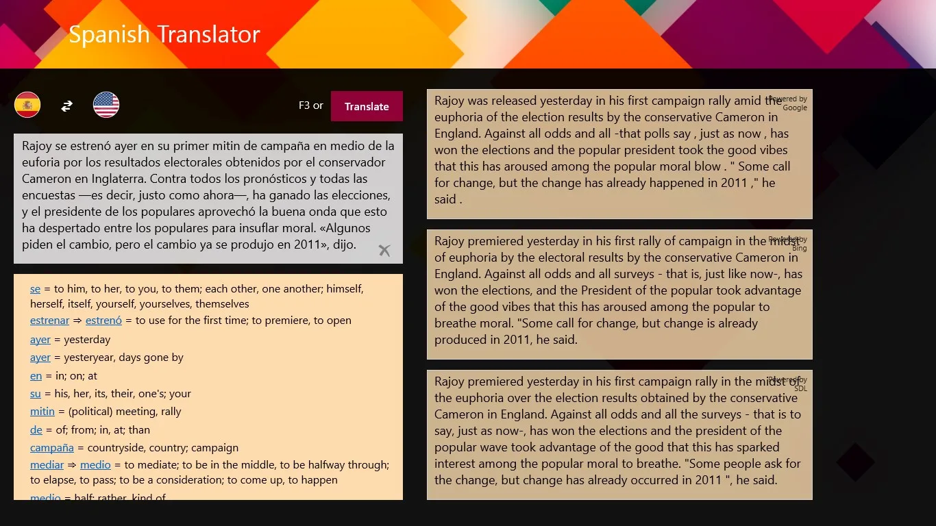 Spanish Translator screenshot 3