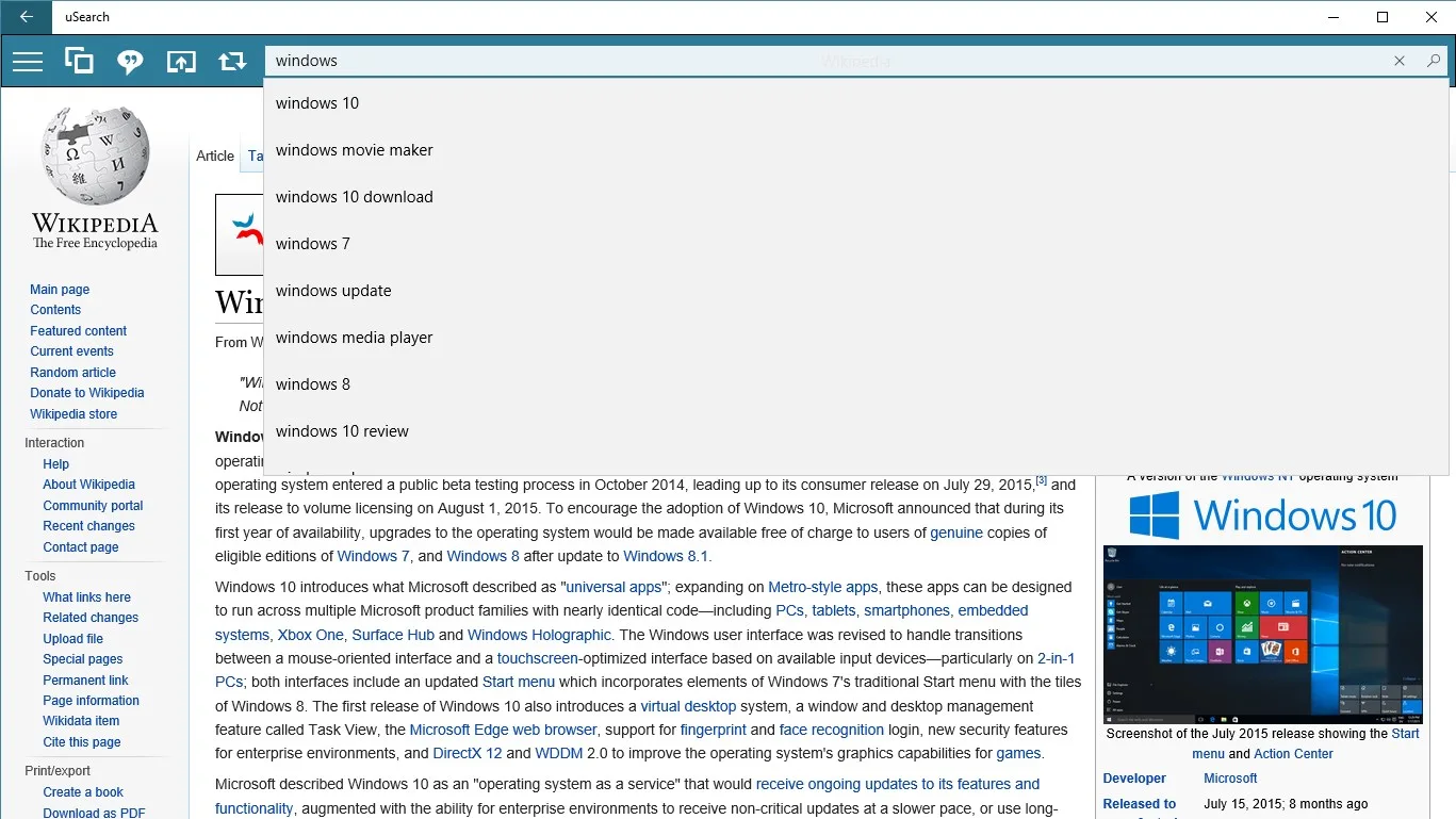 uSearch screenshot 5