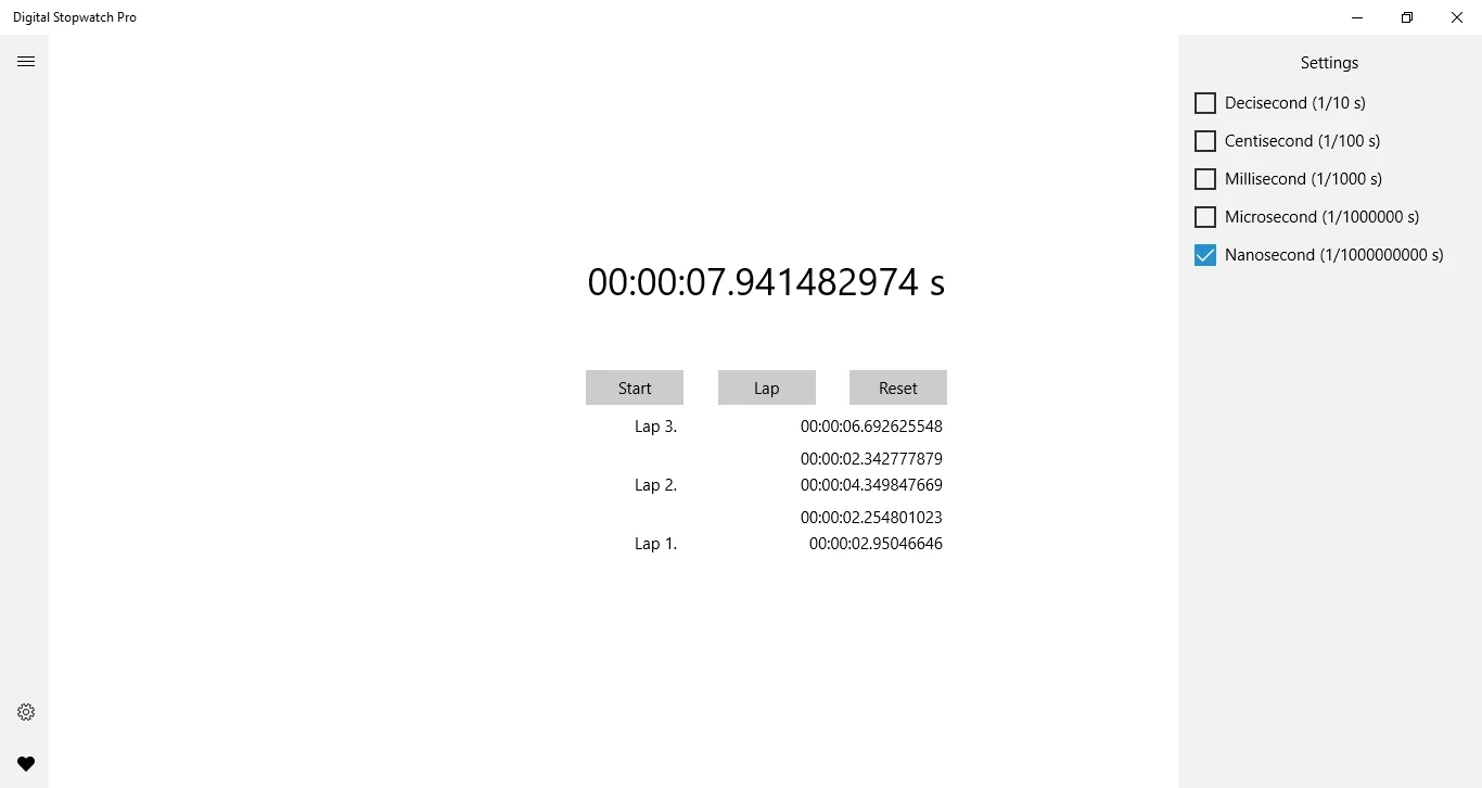 Digital Stopwatch Pro screenshot 2