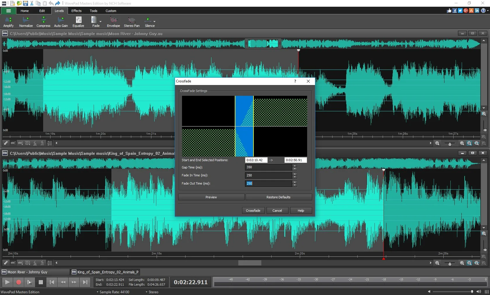 WavePad screenshot 2