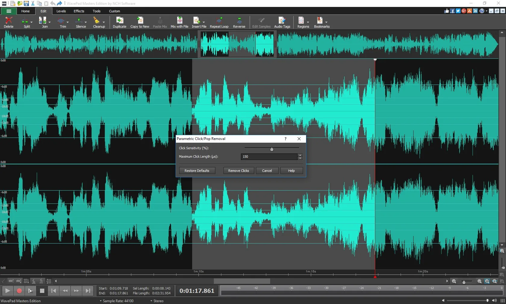 WavePad screenshot 3