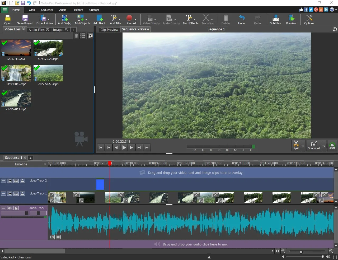 VideoPad screenshot 2