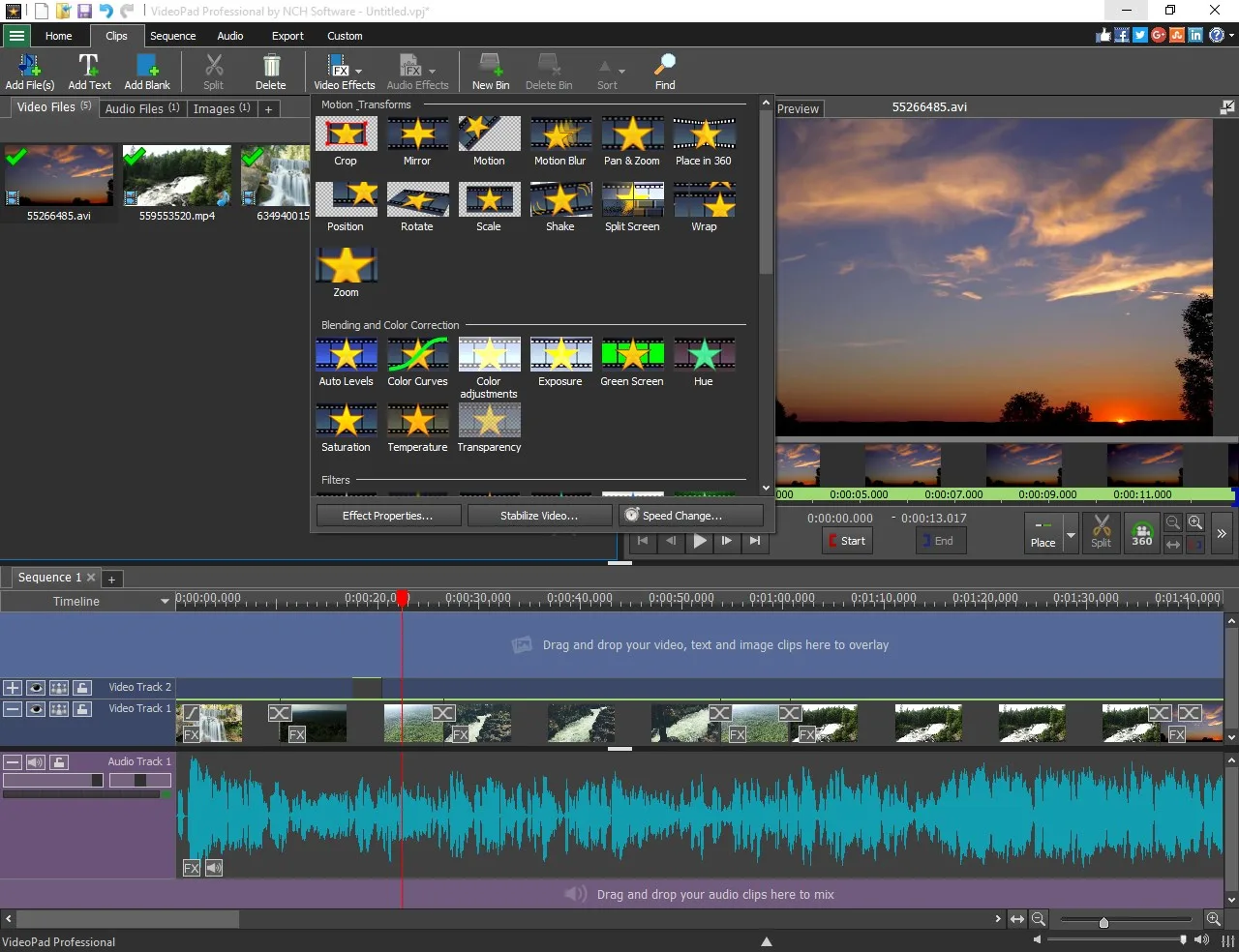 VideoPad screenshot 3
