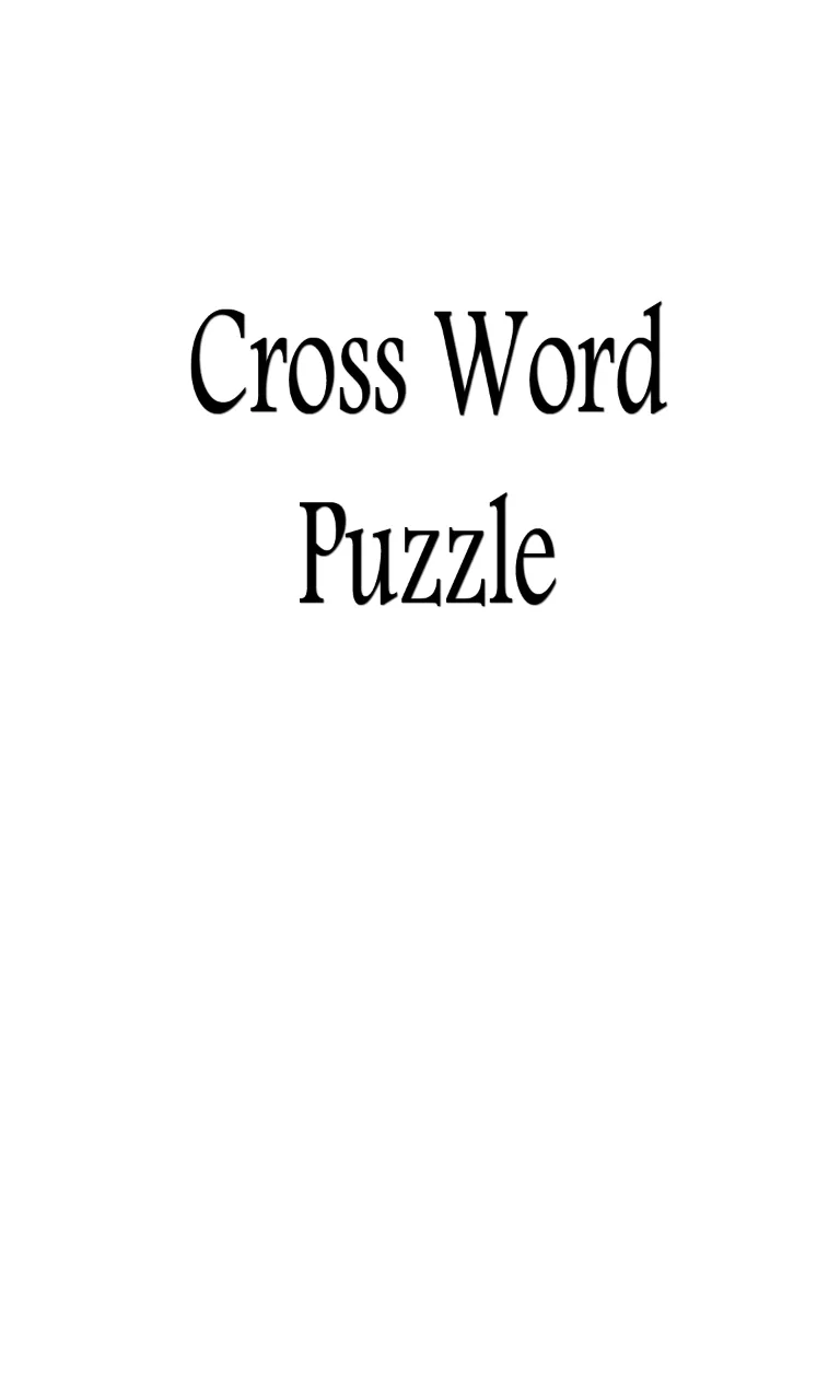 Crossword Puzzle screenshot 1