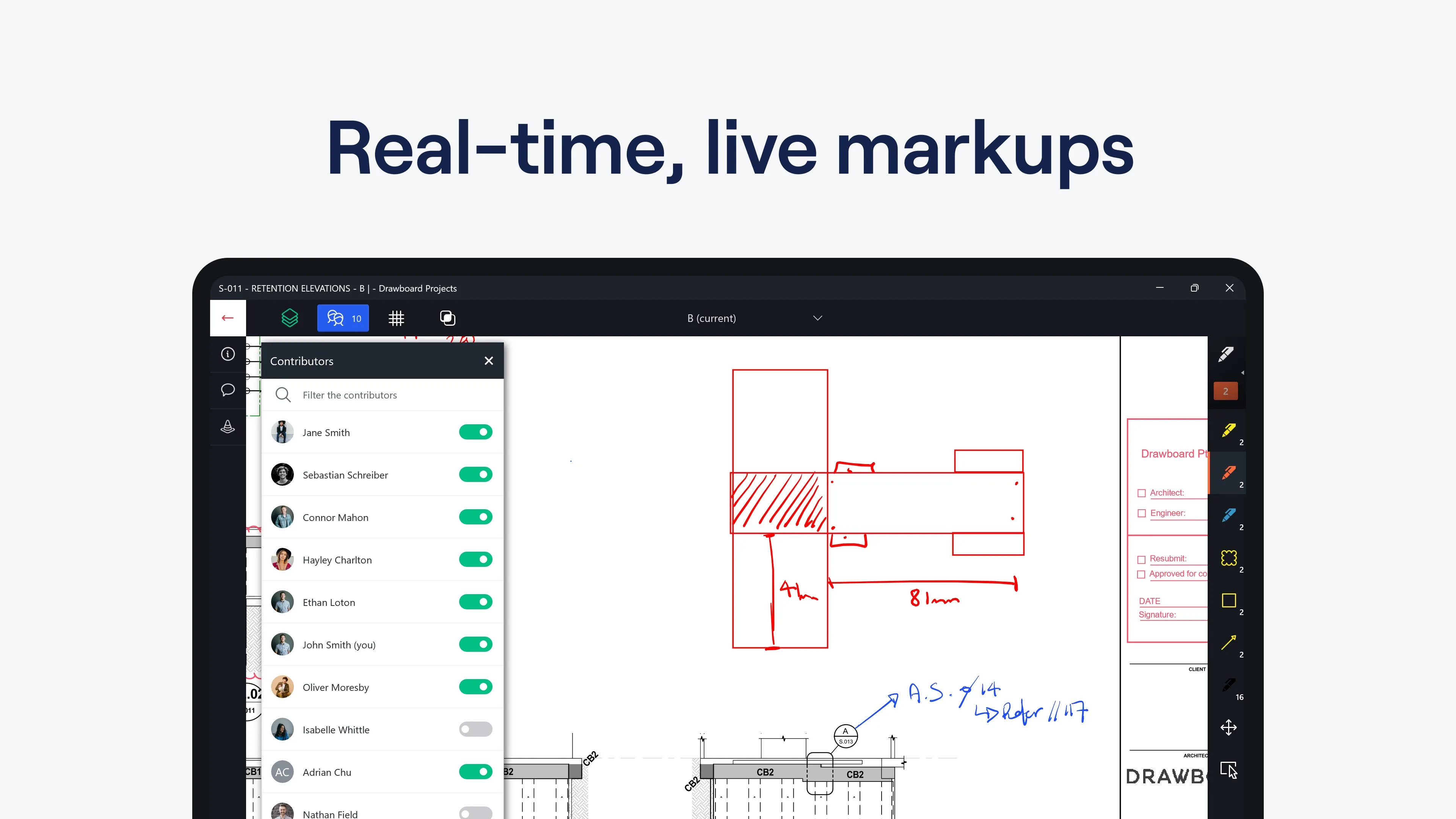 Drawboard Projects - PDF Collaboration for Design & Construction Reviews screenshot 2