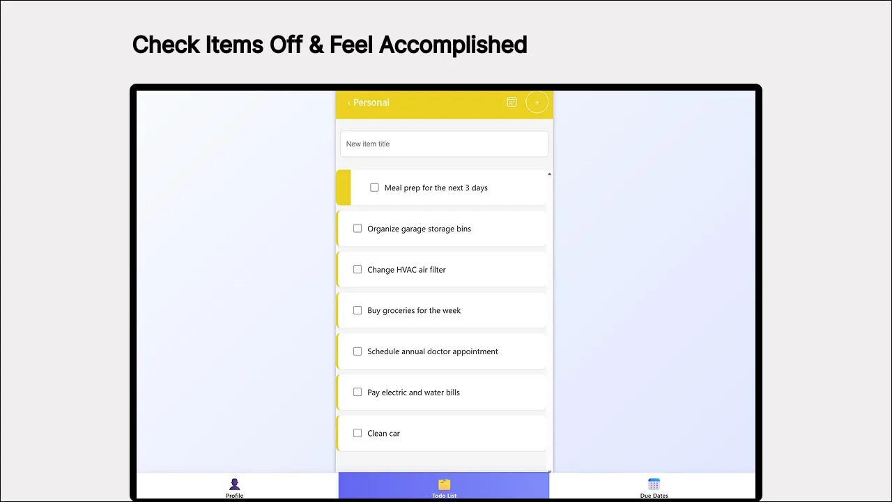 My To-do List screenshot 1