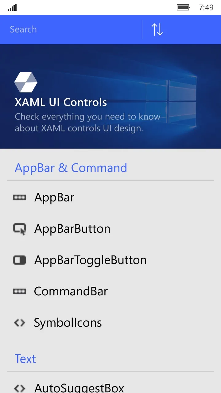 XAML UI Controls screenshot 4
