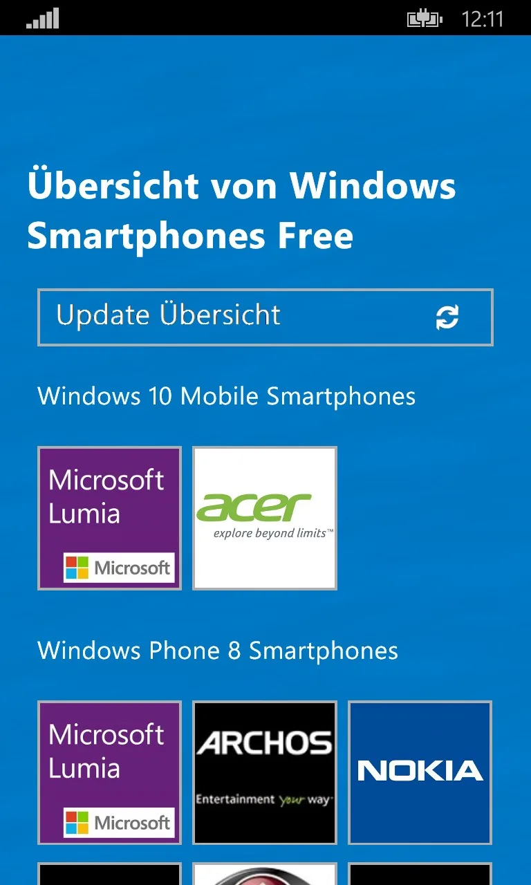 Übersicht von Windows Smartphones Free screenshot 3