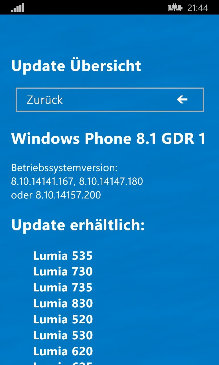 Übersicht von Windows Smartphones Free screenshot 5