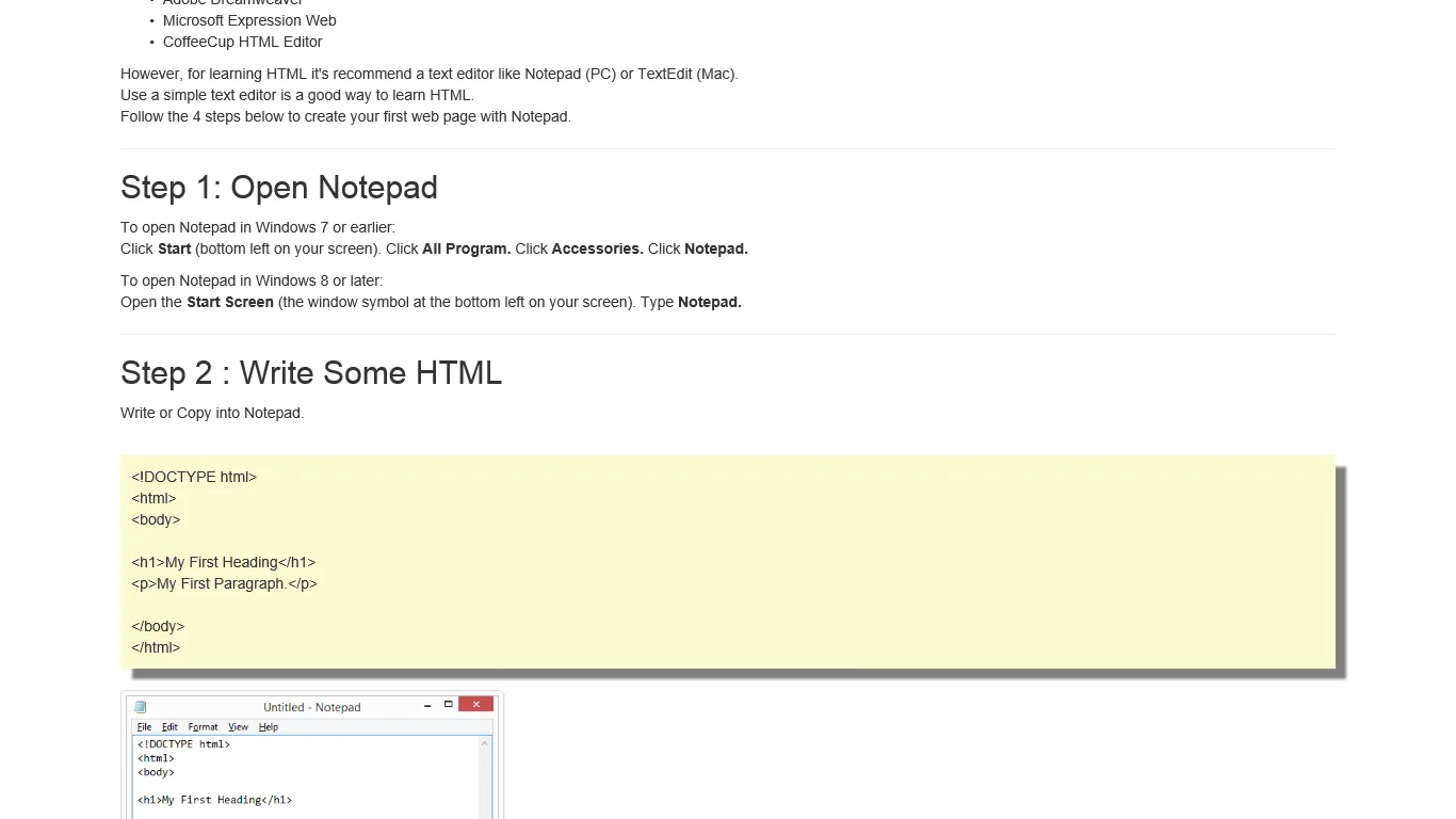 Learn HTML(5) screenshot 3