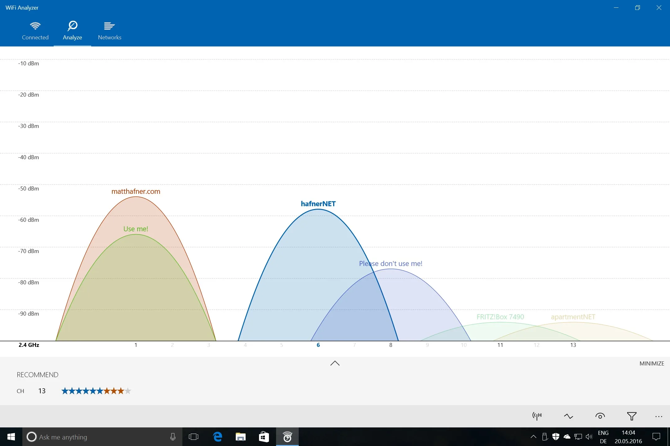 WiFi Analyzer screenshot 1