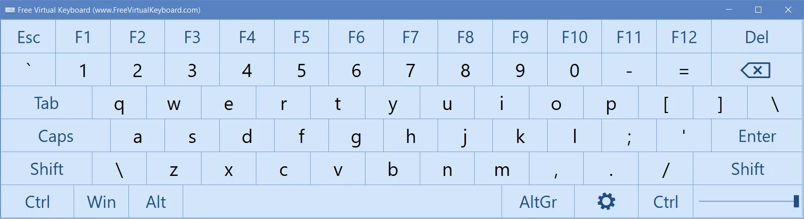 Free Virtual Keyboard screenshot 1