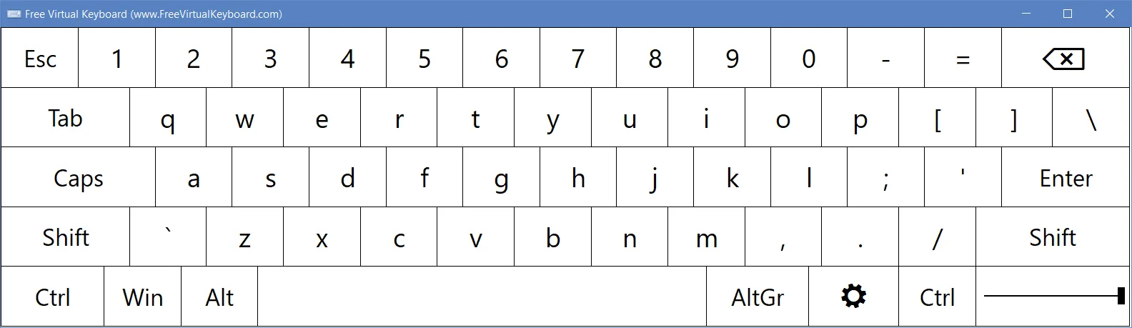 Free Virtual Keyboard screenshot 3