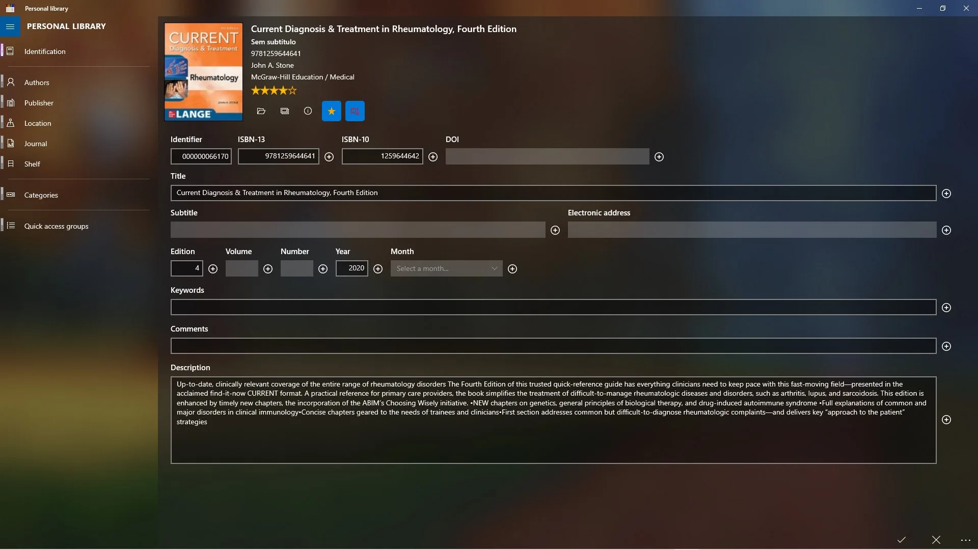 Personal Library screenshot 2