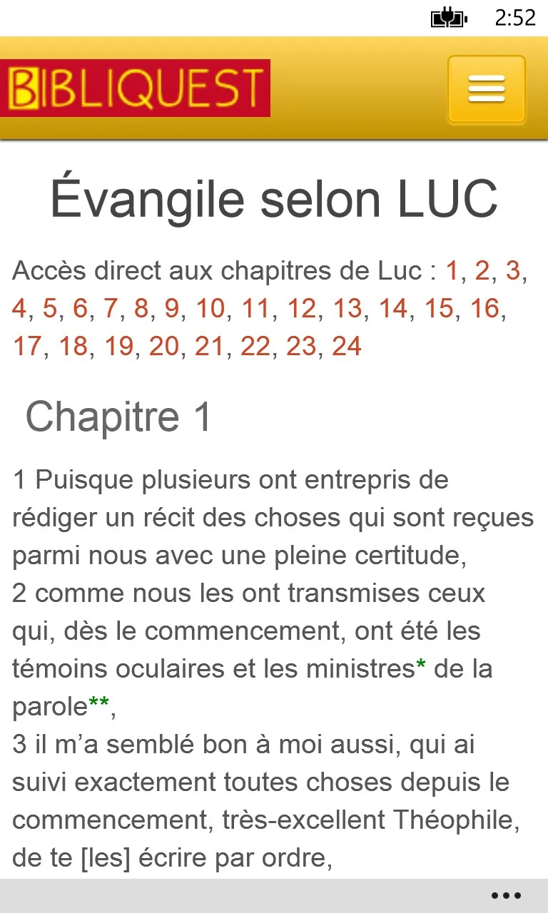 Bibliquest screenshot 1