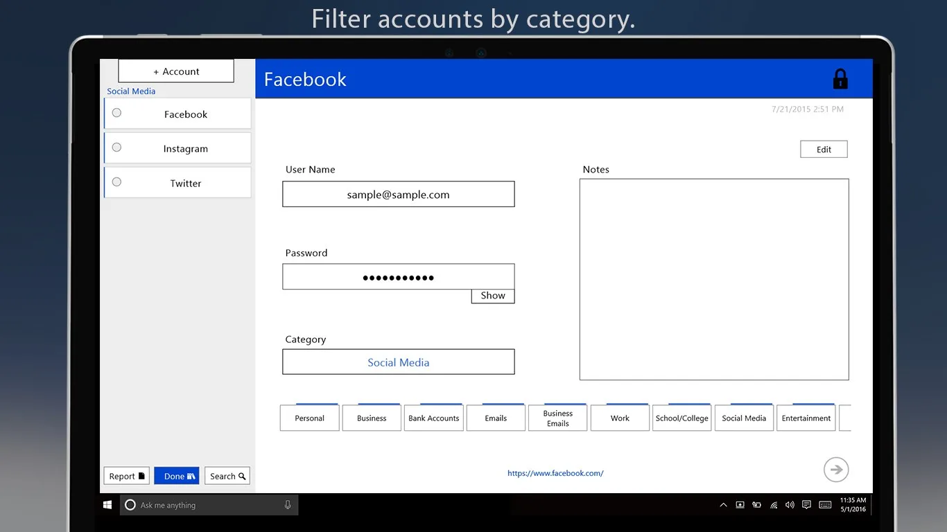 My Locked Passwords screenshot 3