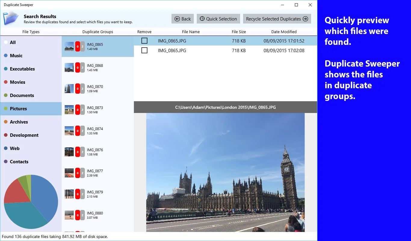 Duplicate Sweeper screenshot 3