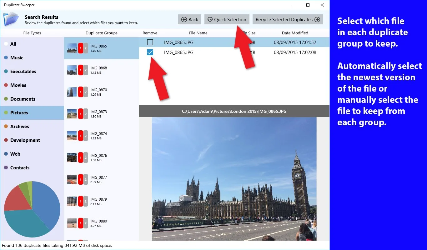 Duplicate Sweeper screenshot 4