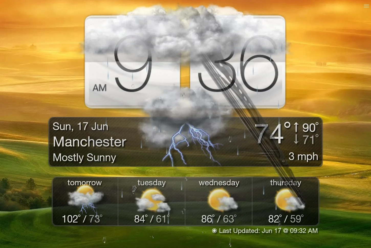 Sense Clock screenshot 2