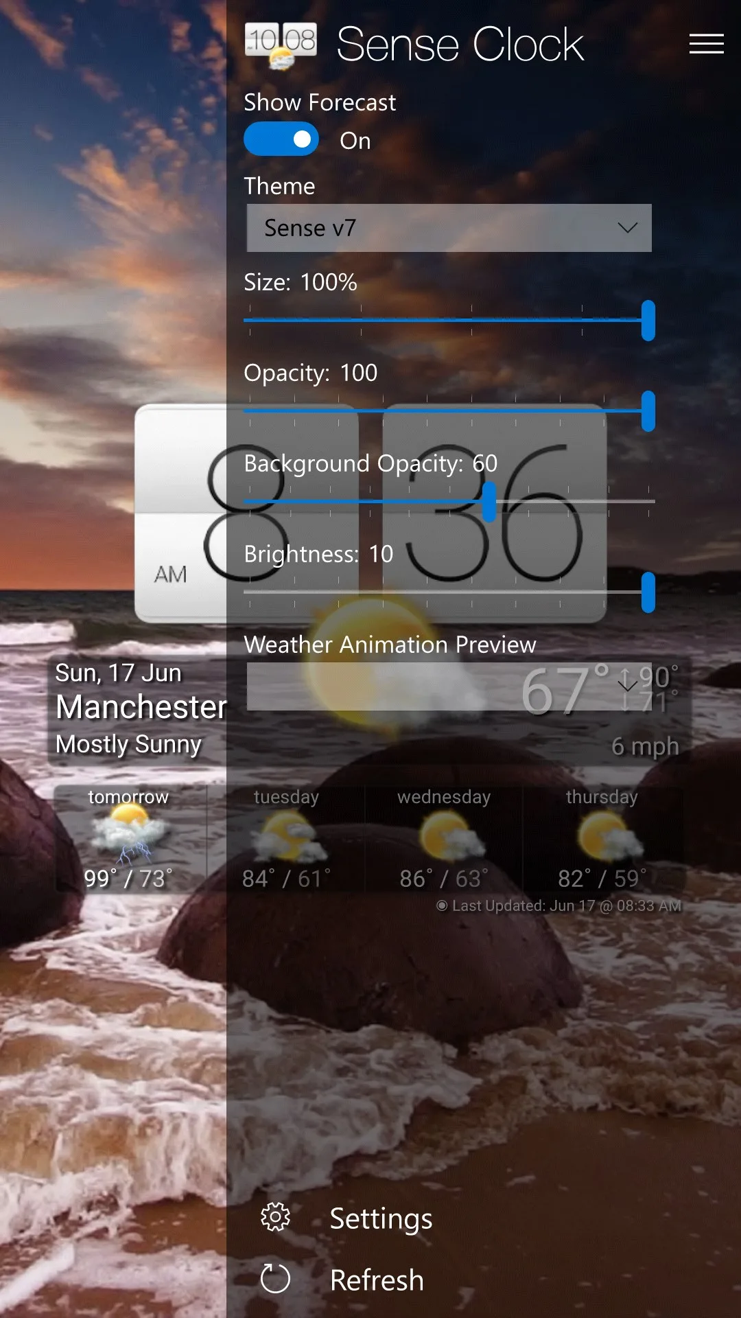 Sense Clock screenshot 5