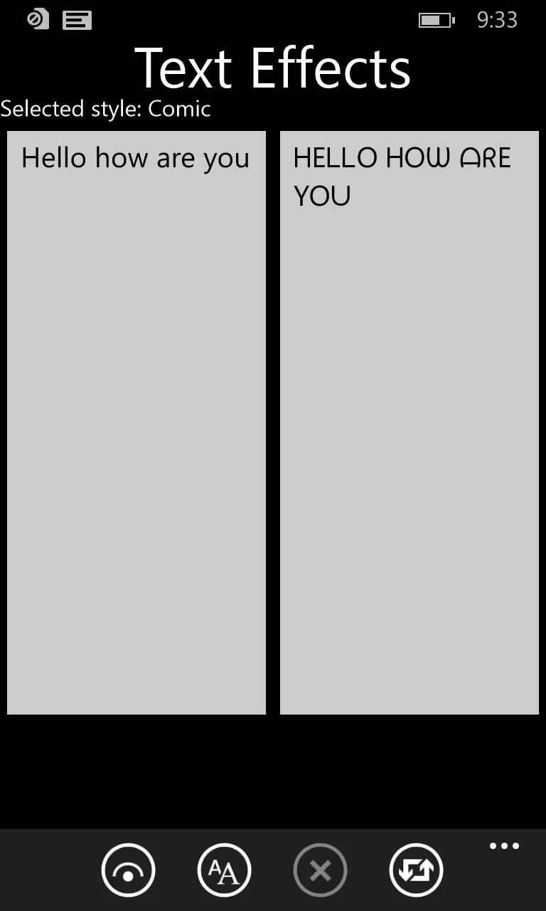 text effects screenshot 1