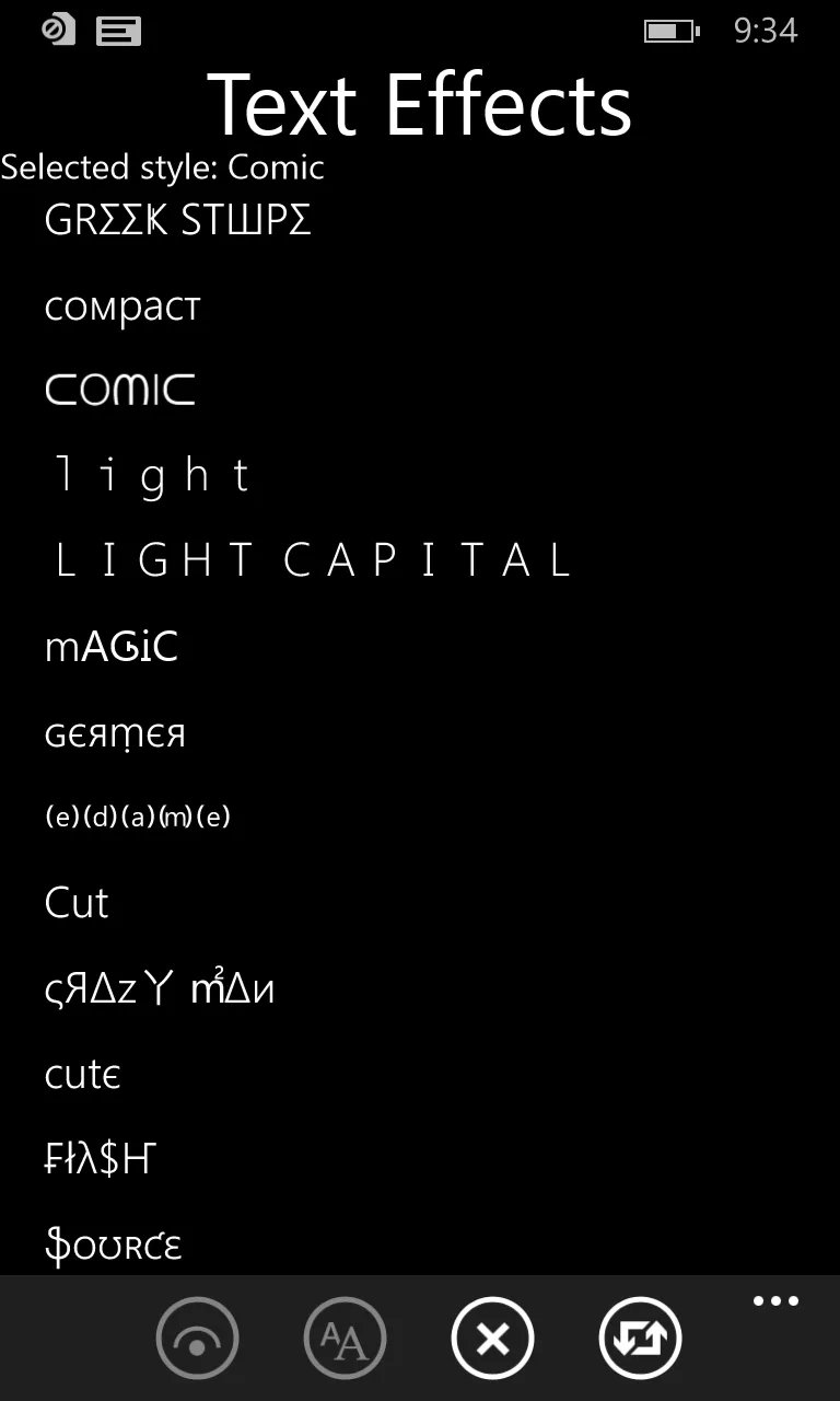 text effects screenshot 3