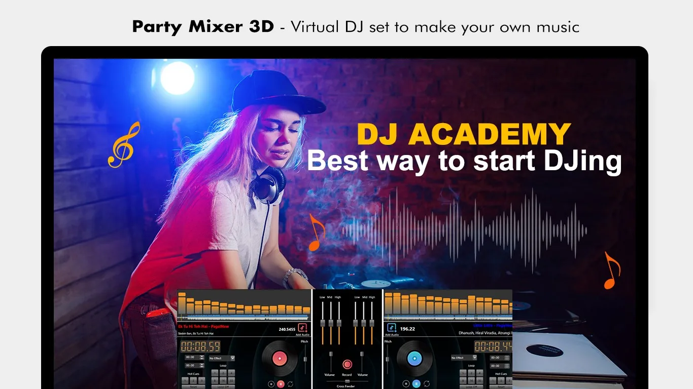 Virtual DJ Mixer : Mix and Record Music screenshot 1