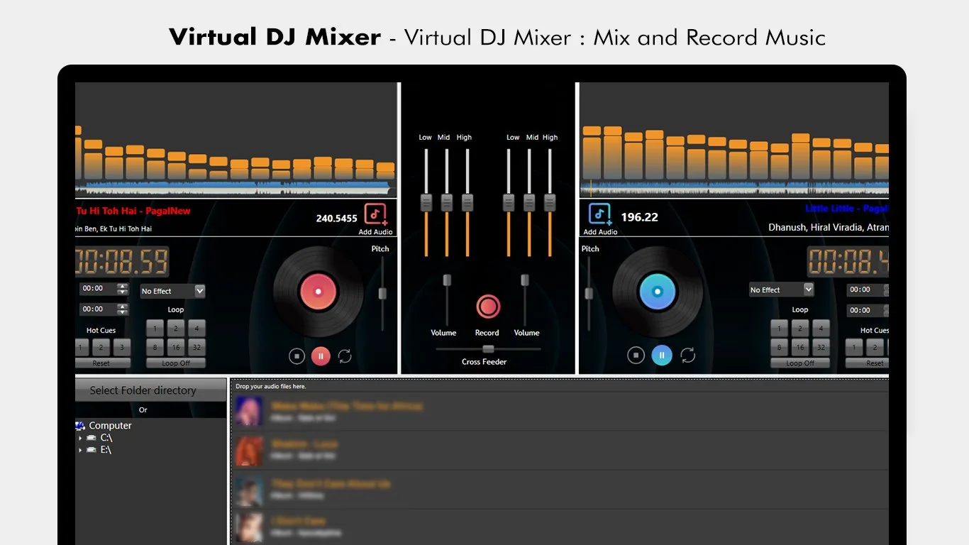 Virtual DJ Mixer : Mix and Record Music screenshot 4