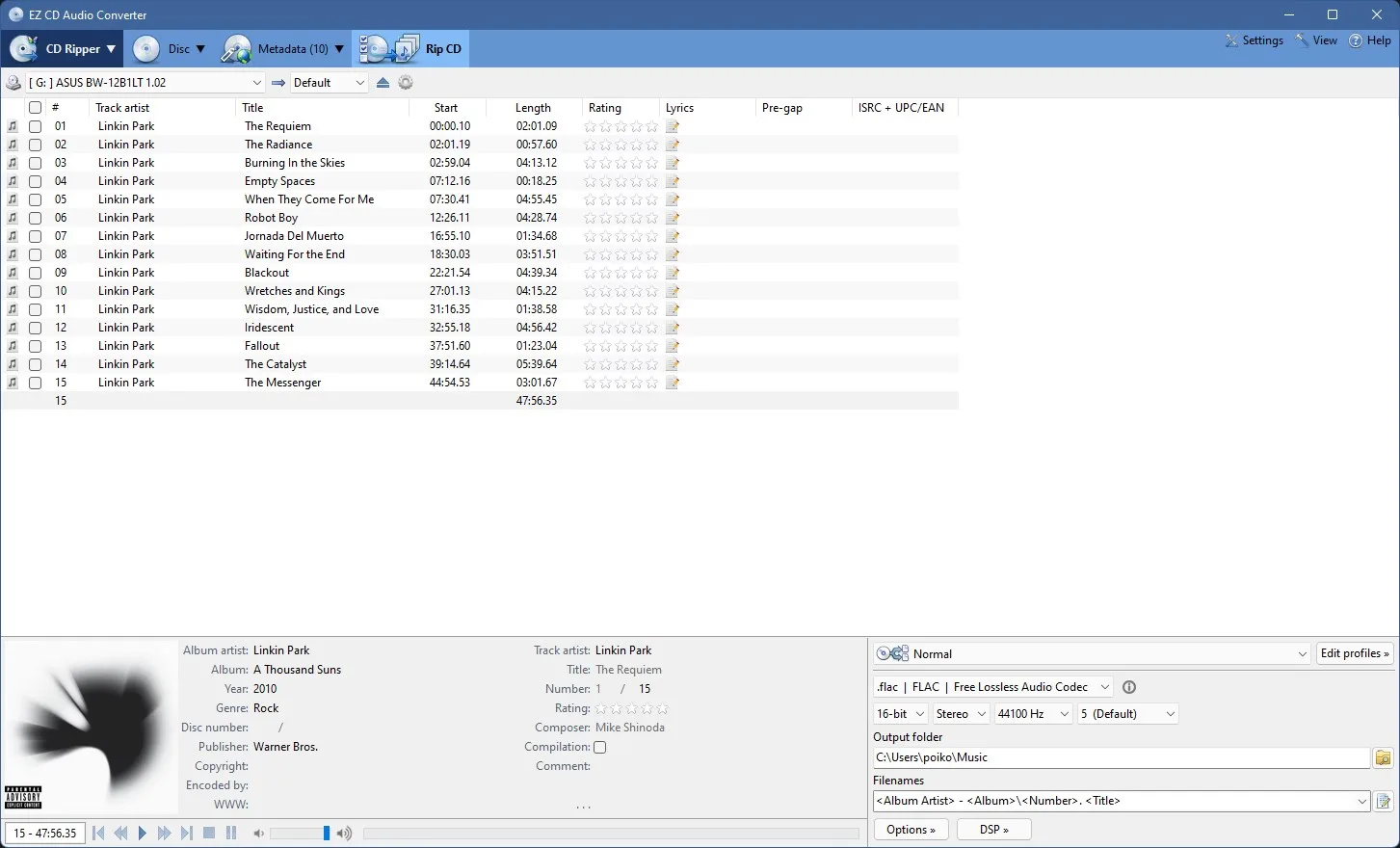EZ CD Audio Converter screenshot 3