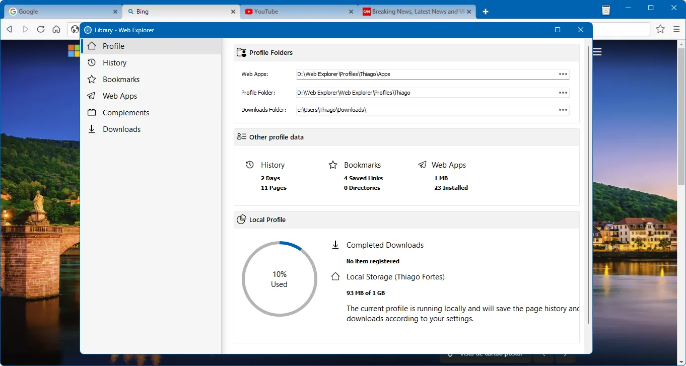 Web Explorer screenshot 2