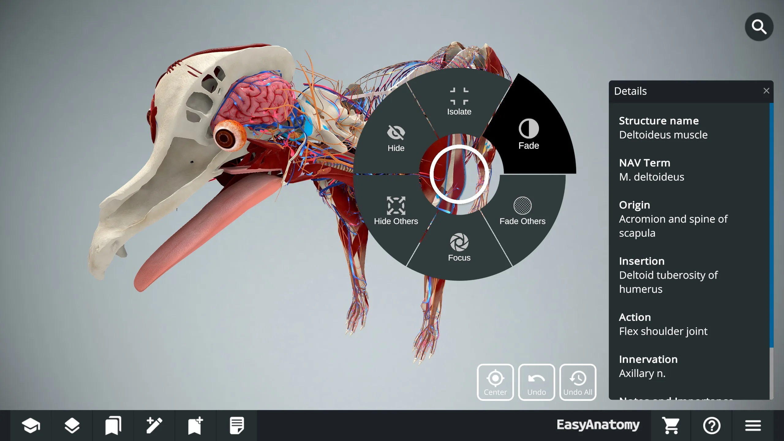EasyAnatomy - 3D Canine Anatomy screenshot 1