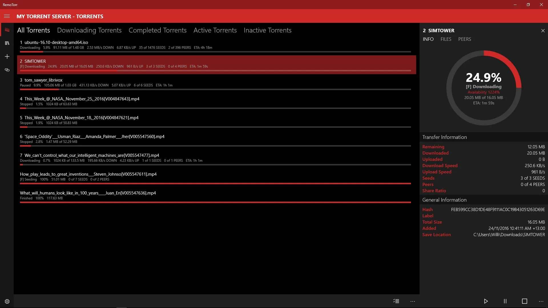 RemoTorr screenshot 1