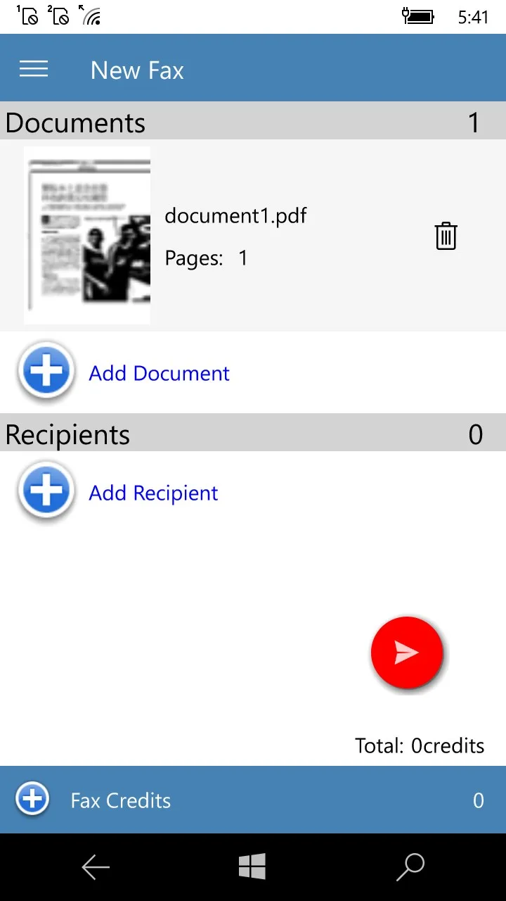 Snapfax: Pay-as-you-go Fax screenshot 1