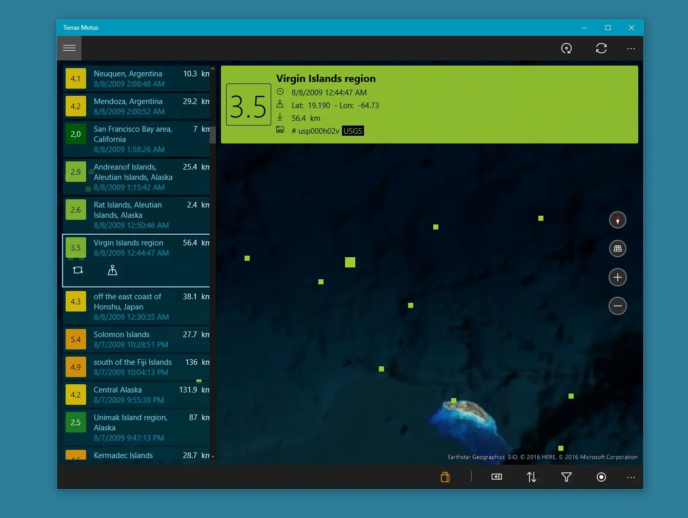 Terrae Motus - Earthquakes tracking screenshot 2