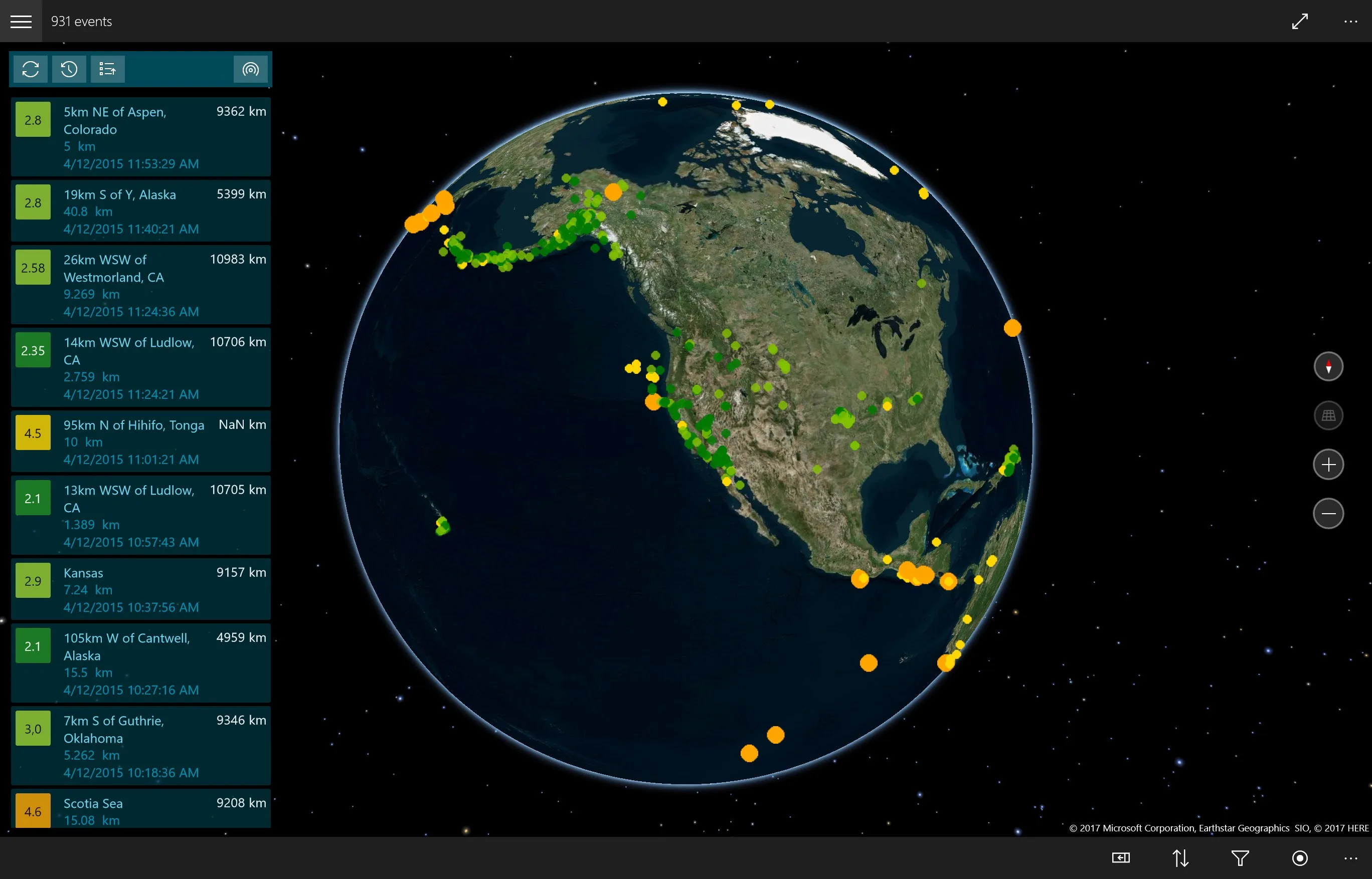 Terrae Motus - Earthquakes tracking screenshot 3
