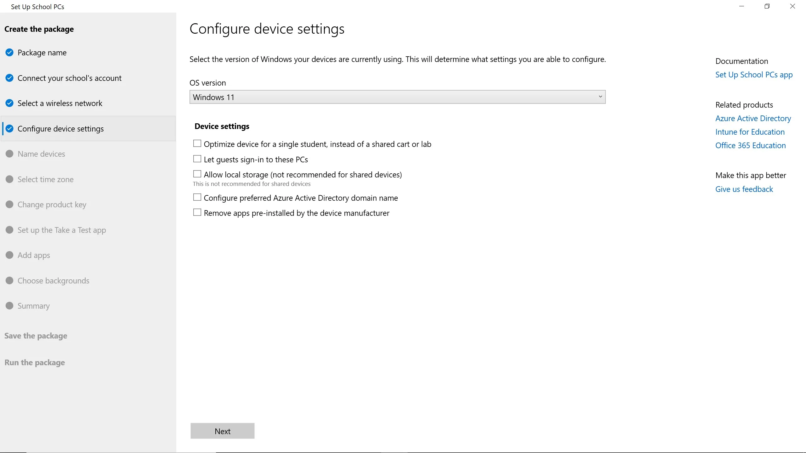 Set up School PCs screenshot 3