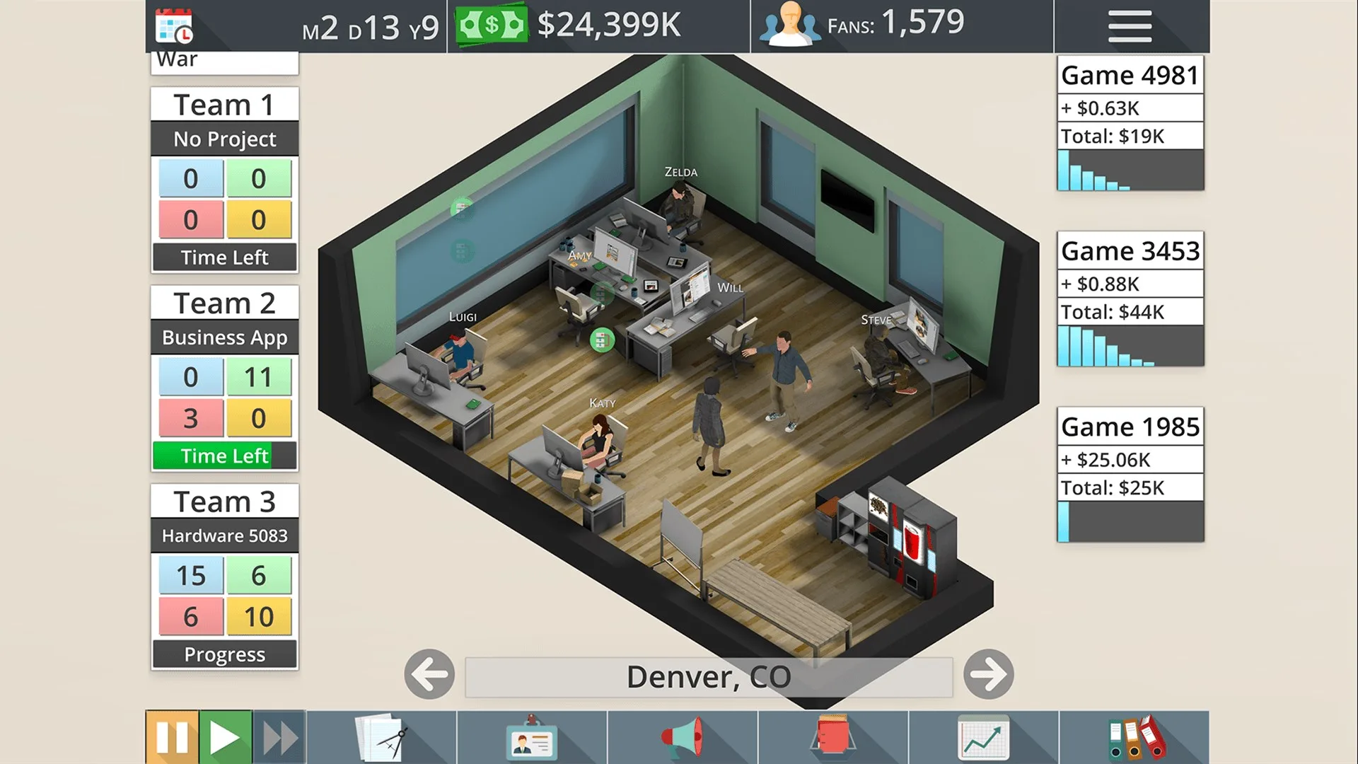 Game Studio Tycoon 3 screenshot 1