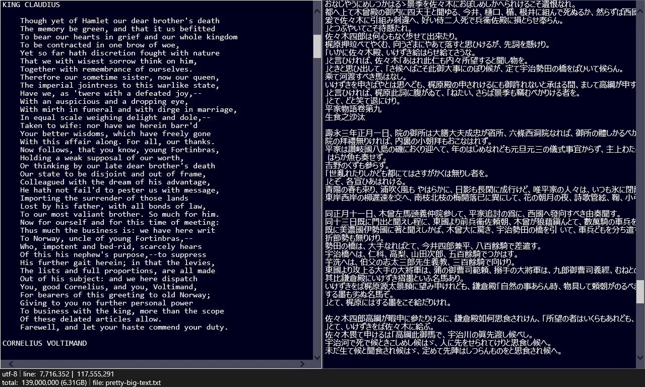 Large text viewer screenshot 4