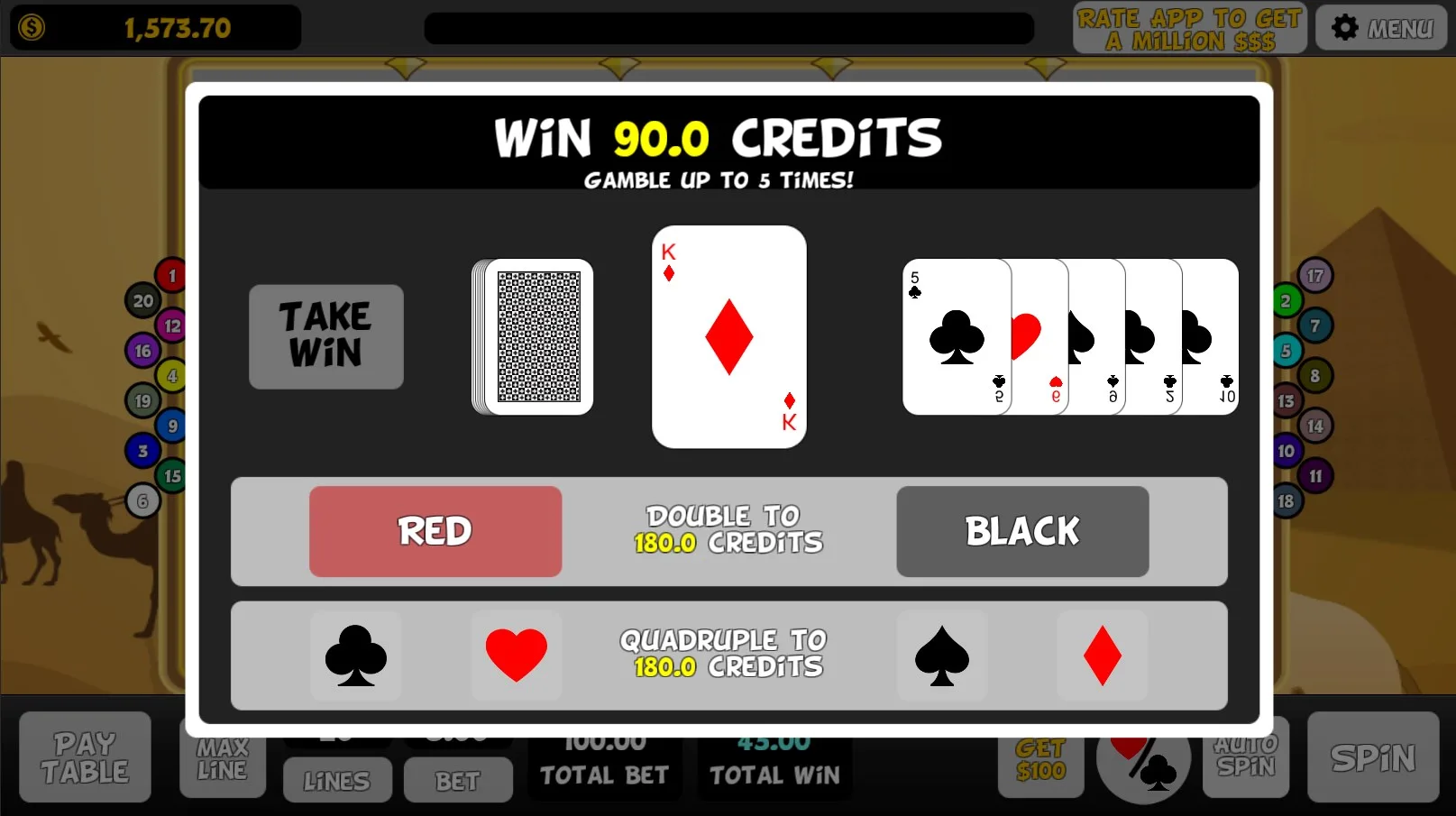 Slots - Pharaoh's Funerary Mask screenshot 2