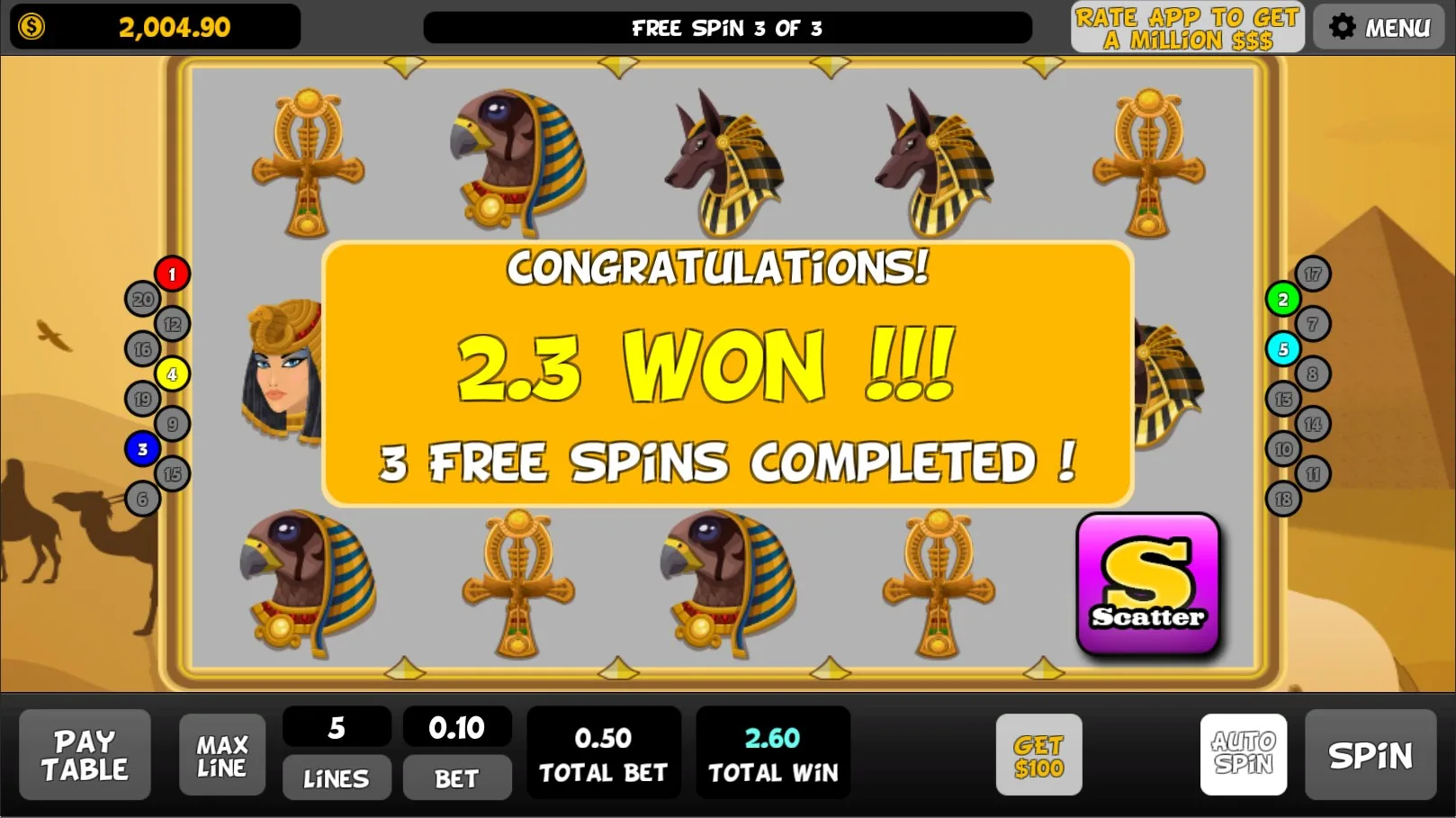 Slots - Pharaoh's Funerary Mask screenshot 3