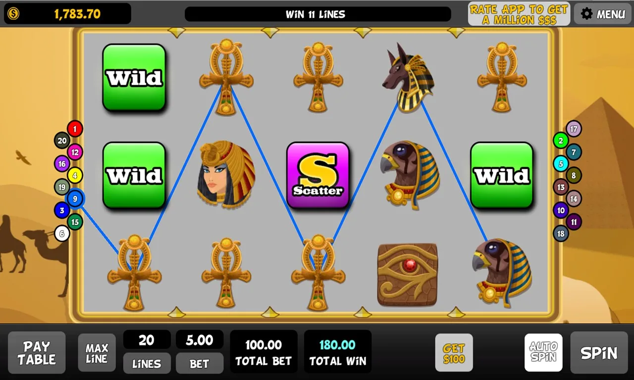 Slots - Pharaoh's Funerary Mask screenshot 4