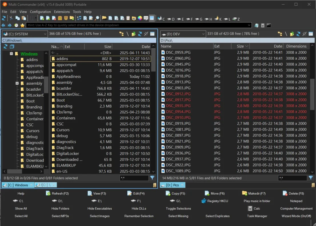 MultiCommander SE (Store Edition) screenshot 1